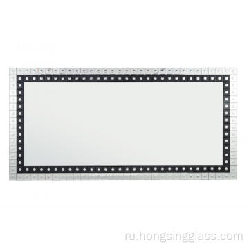 Прямоугольное прозрачное зеркало черное зеркало зеркало пола